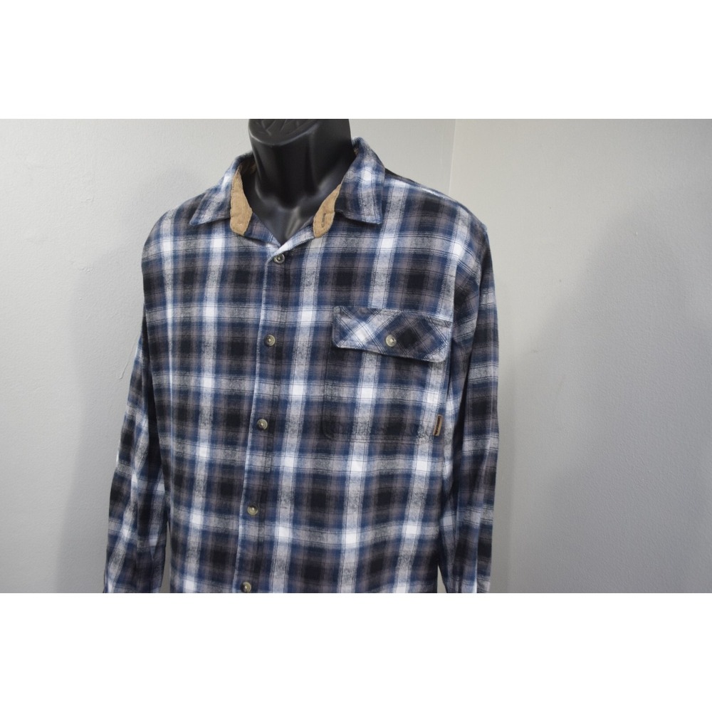 Legendary Whitetails Buck Camp Flannel Shirt Plaid Long Sleeve Button Up Mens XL - Picture 2 of 10